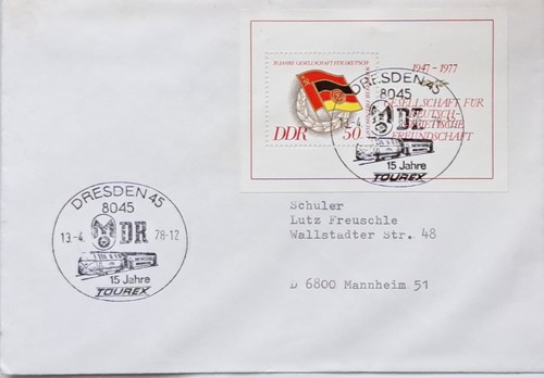 Block mit sonderstempel 15 - mit,